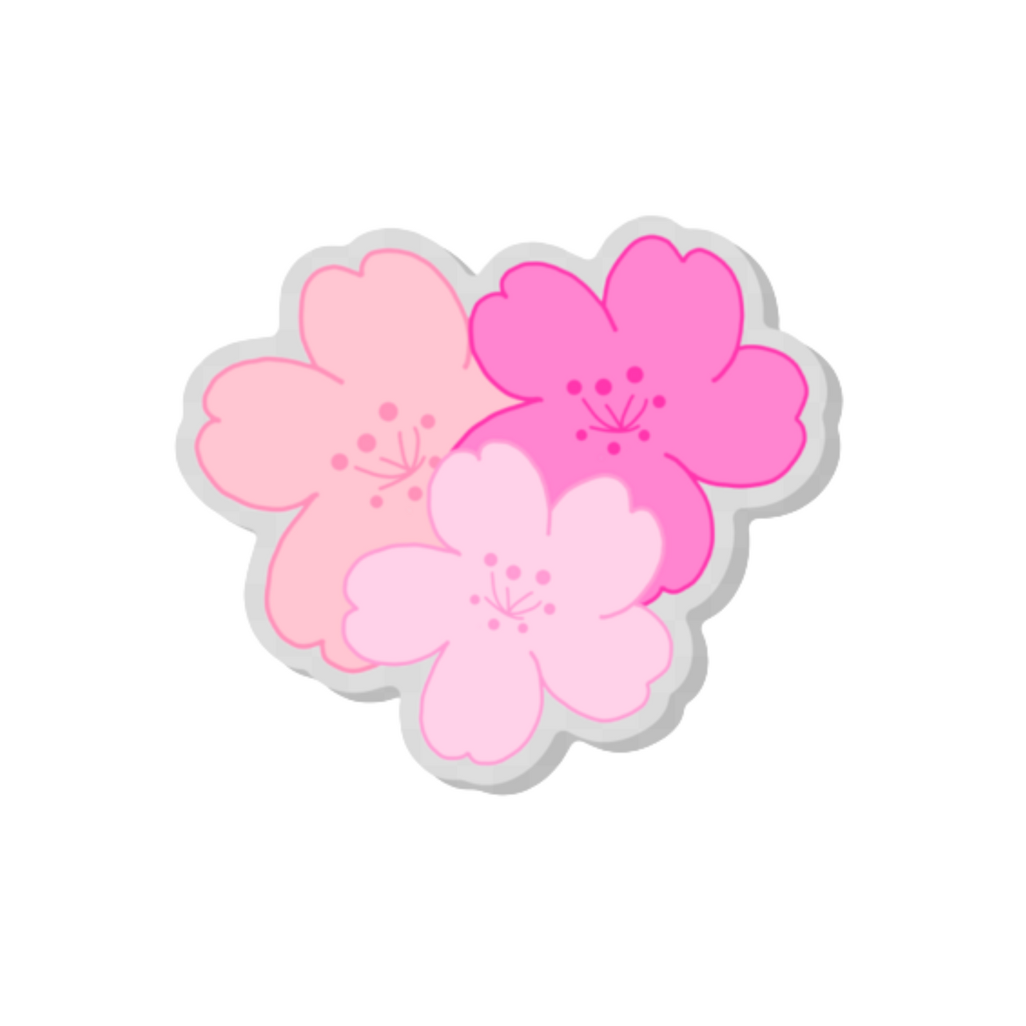 Cherry Blossom Trio Pin