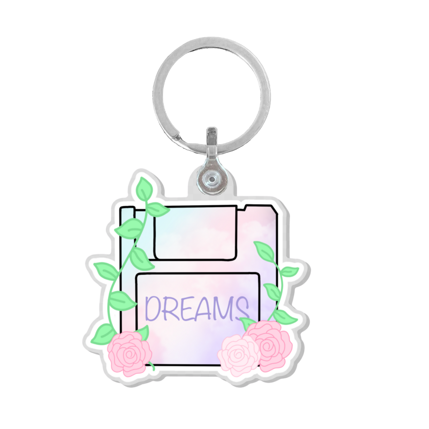 Dream Floppy Disk Keychain