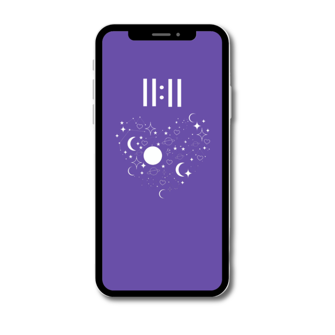 Space Love Phone Wallpaper