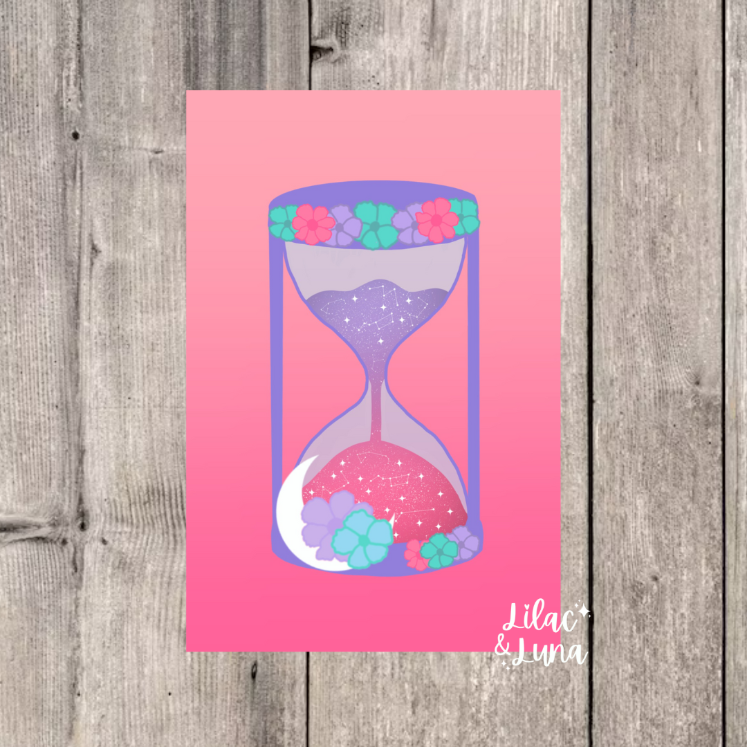 Floral Hourglass Print