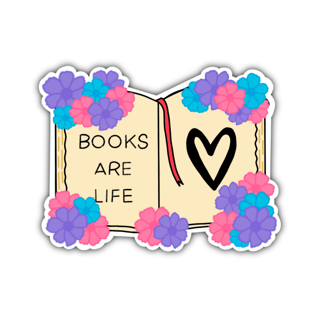 Books Are Life Sticker