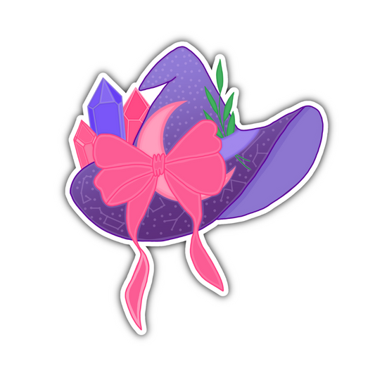 Purple Witch Hat sticker