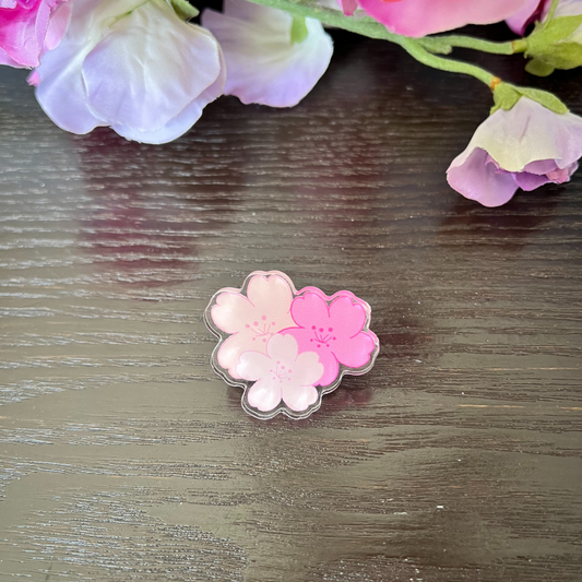 Cherry Blossom Trio Pin