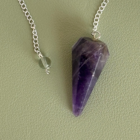 Amethyst Crystal Pendulum