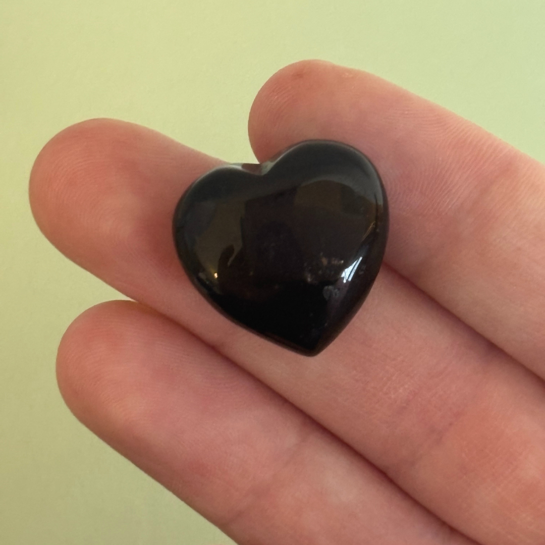 Black Obsidian Heart Crystal