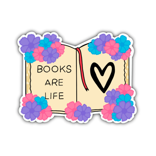 Books Are Life Sticker