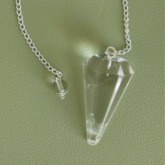 Clear Quartz Crystal Pendulum