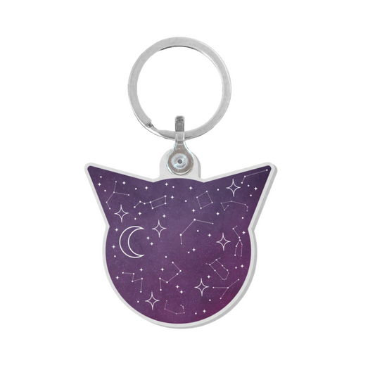 Constellation Cat Keychain