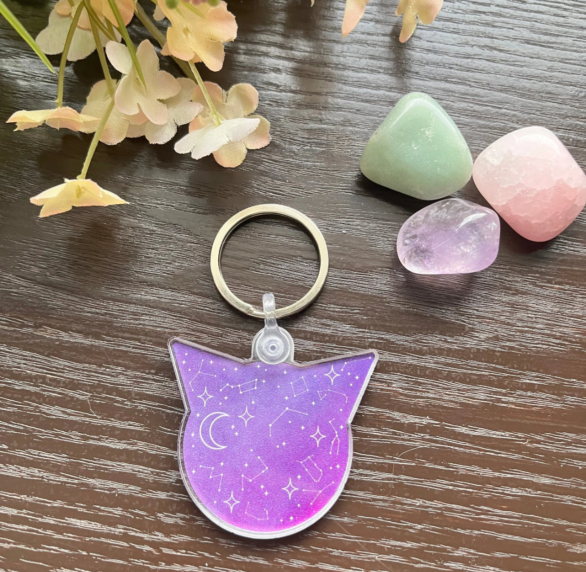 Constellation Cat Keychain