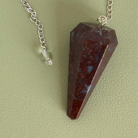 Fancy Jasper Crystal Pendulum