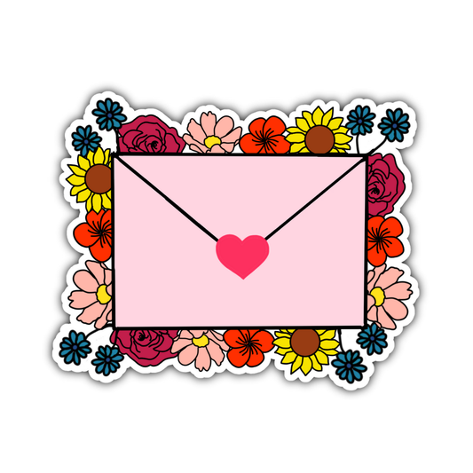 Floral Envelope Sticker