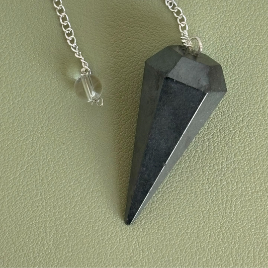 Hematite Crystal Pendulum