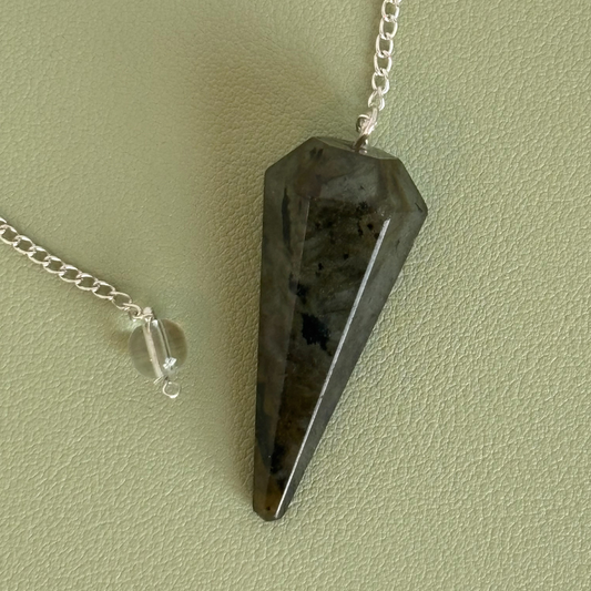 Labradorite Crystal Pendulum