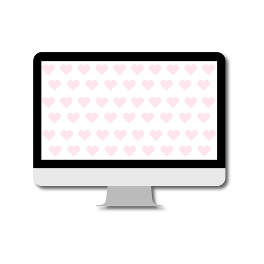 Pink Hearts Desktop Wallpaper