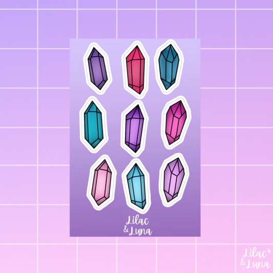 Crystals Sticker Sheet