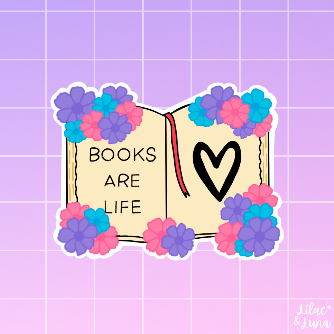 Books Are Life Sticker