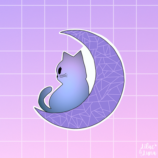 Moon Cat Sticker