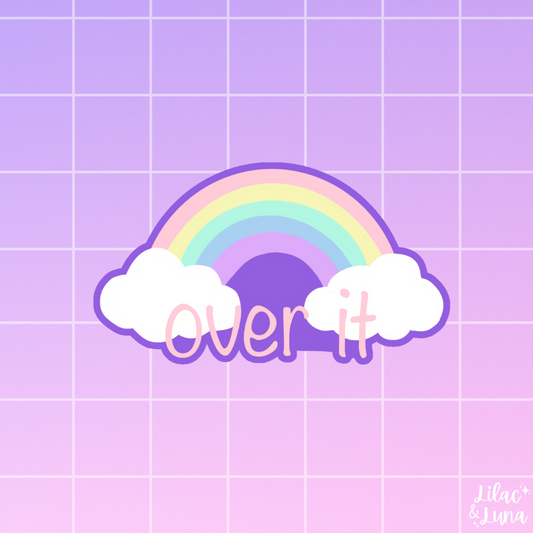 Over it Sticker