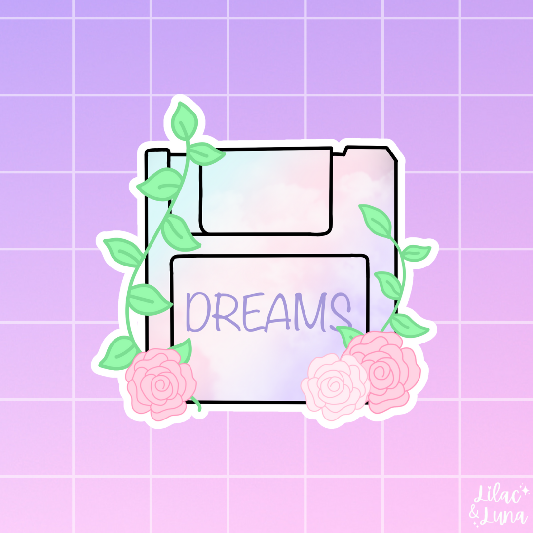 Dream Floppy Disk Sticker