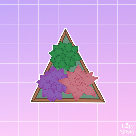 Triangle Succulents Sticker