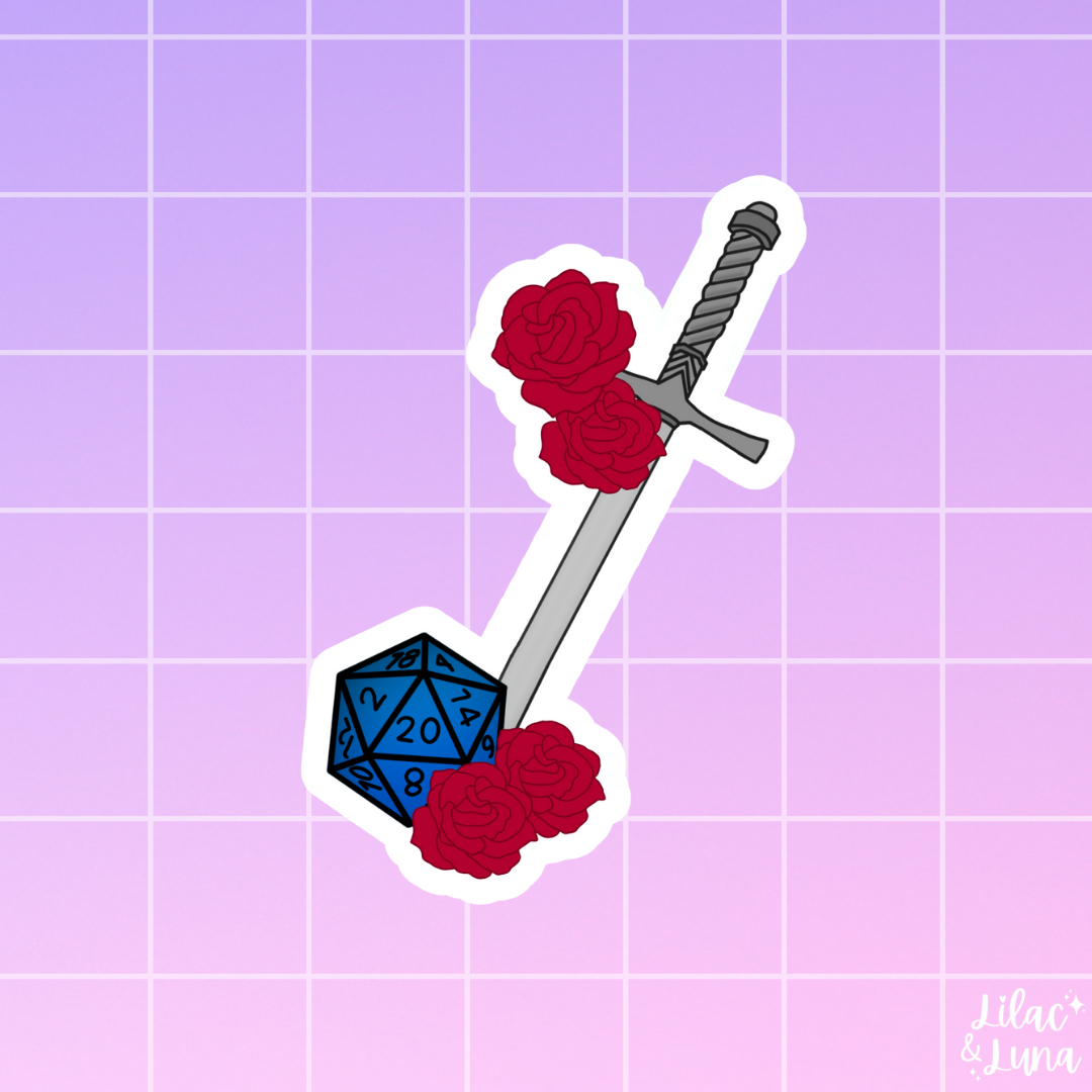 Swords & Roses Sticker