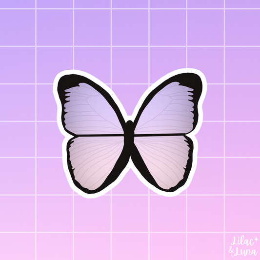 Purple Butterfly Sticker