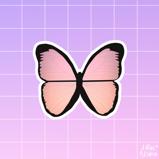 Pink Butterfly Sticker