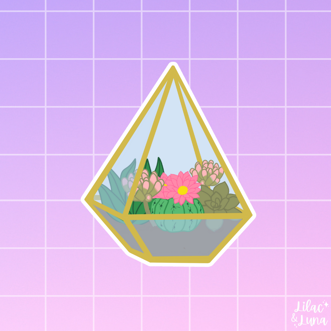 Succulent Terrarium Sticker