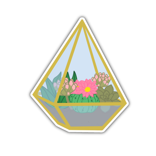 Succulent Terrarium Sticker