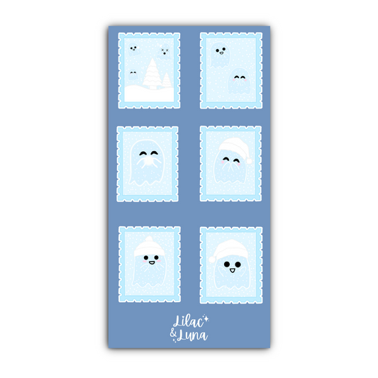 Winter Ghostie Stamps Sticker Sheet