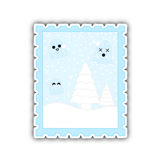 Winter Ghostie Stamps Sticker